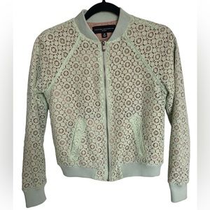 Victoria Beckham for Target Mint Green Lace Bomber/Blazer Size XS